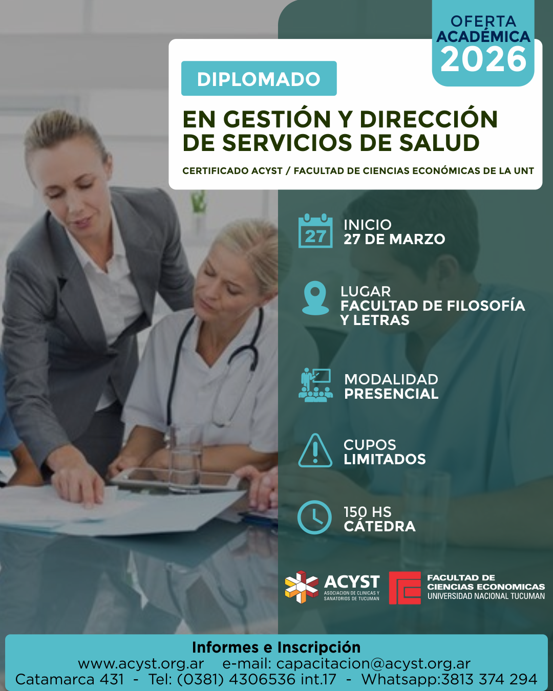 Diplomado en Gestión y Dirección de Servicios de Salud 2026